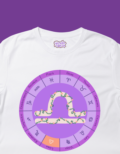 Playera Rueda Zodiacal "Libra"