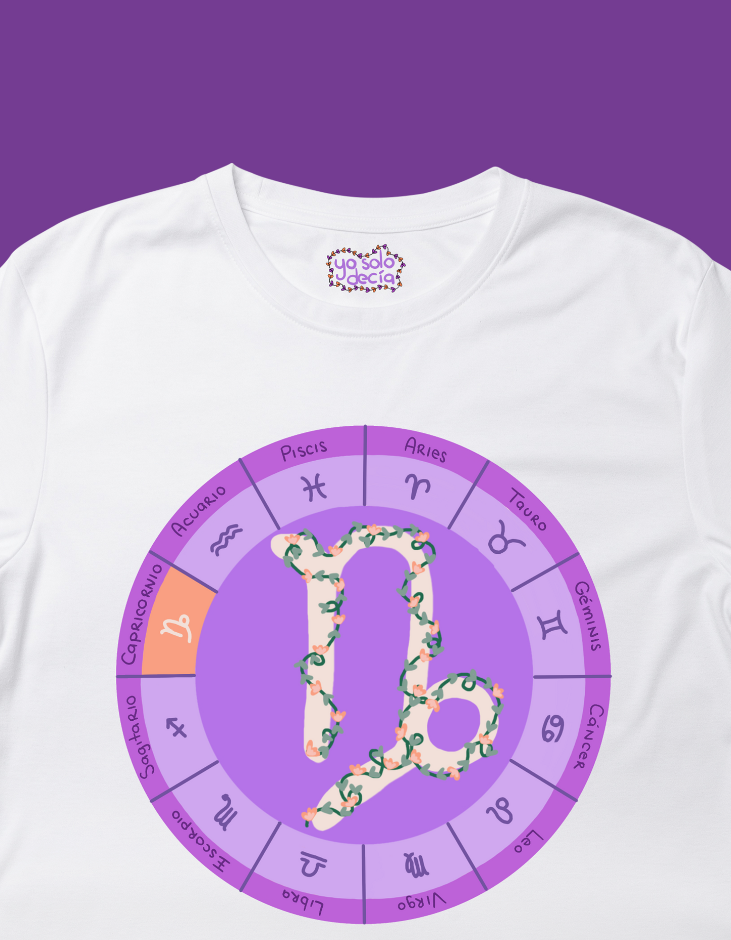 Playera Rueda Zodiacal "Capricornio"