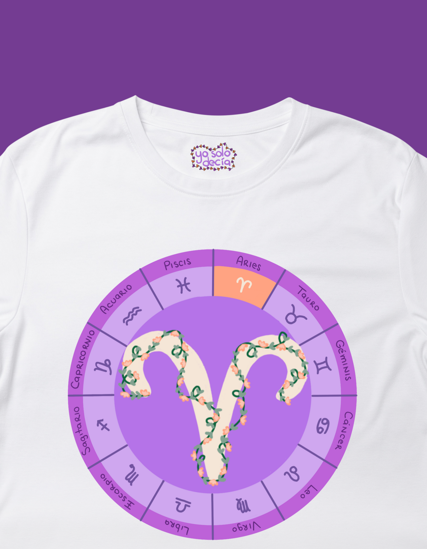 Playera Rueda Zodiacal "Aries"