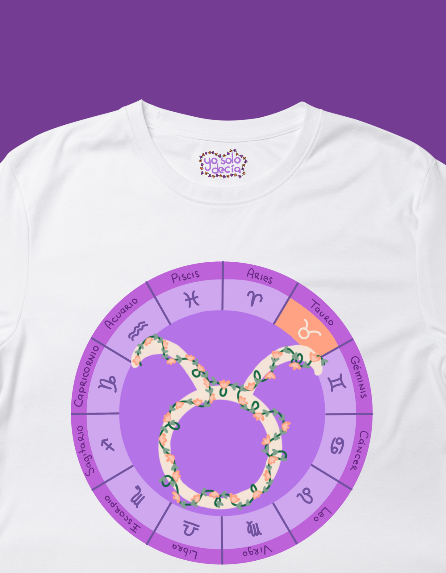 Playera Rueda Zodiacal "Tauro"