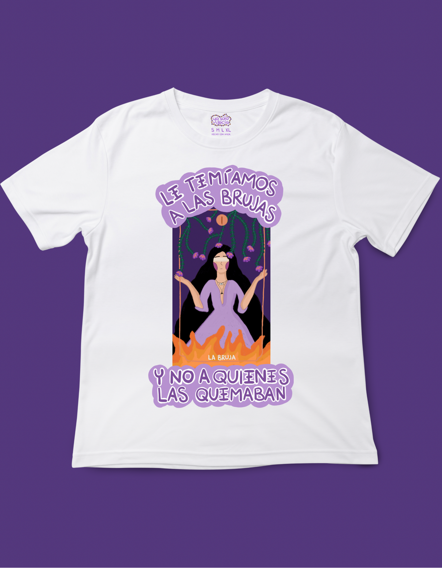 playera 8m la bruja yo solo decia