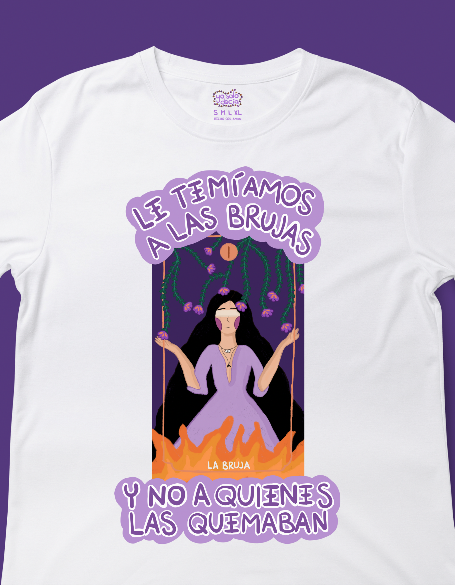 playera 8m la bruja yo solo decia
