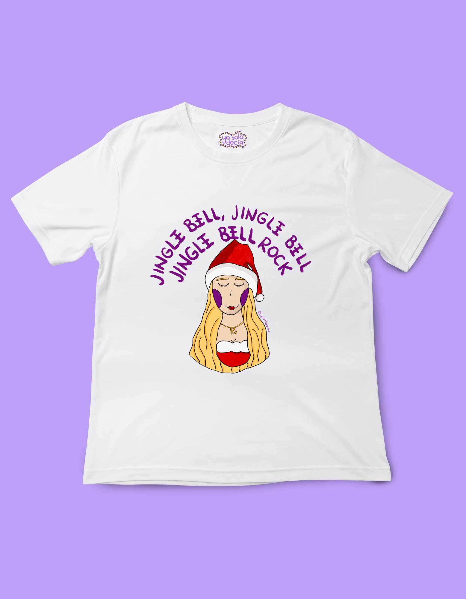 playera navidad yo solo decia